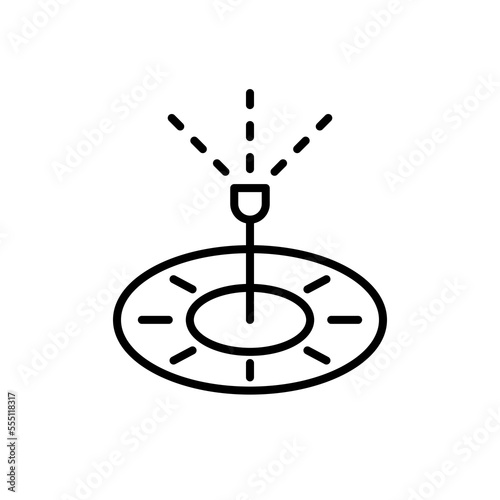 Home renewable energy line icon