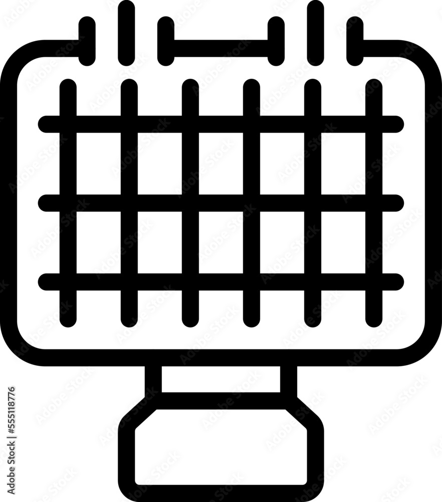 Training soccer gate icon outline vector. Soccer player. Sport team Training soccer gate icon outline vector. Soccer player. Sport team