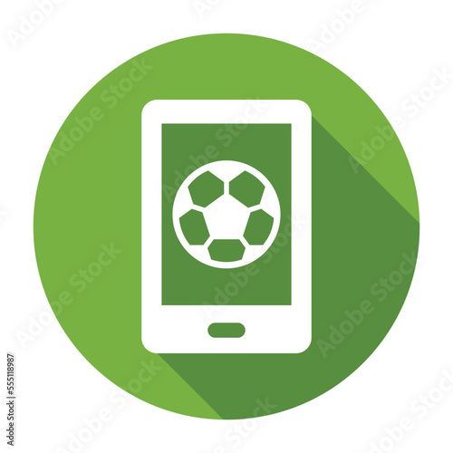 Soccer mobile game icon vector graphic illustration