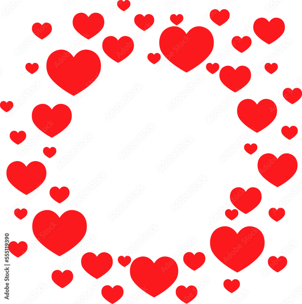 Square frame with small hearts flat icon Wall decor Square frame with small hearts flat icon Wall decor