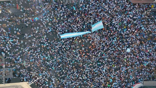 Argentina Winner Soccer World Champion Fans Celebration