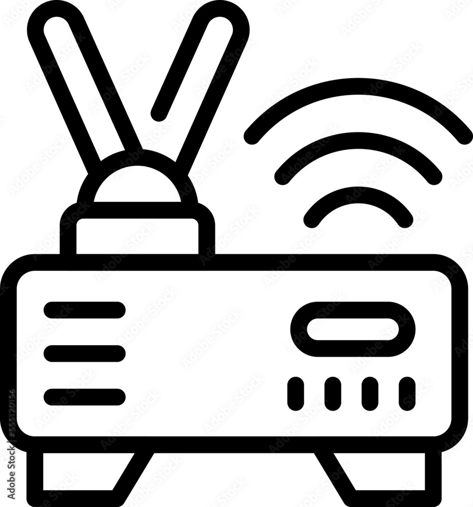 Wifi gamer console icon outline vector. Mobile play. App computer Wifi gamer console icon outline vector. Mobile play. App computer