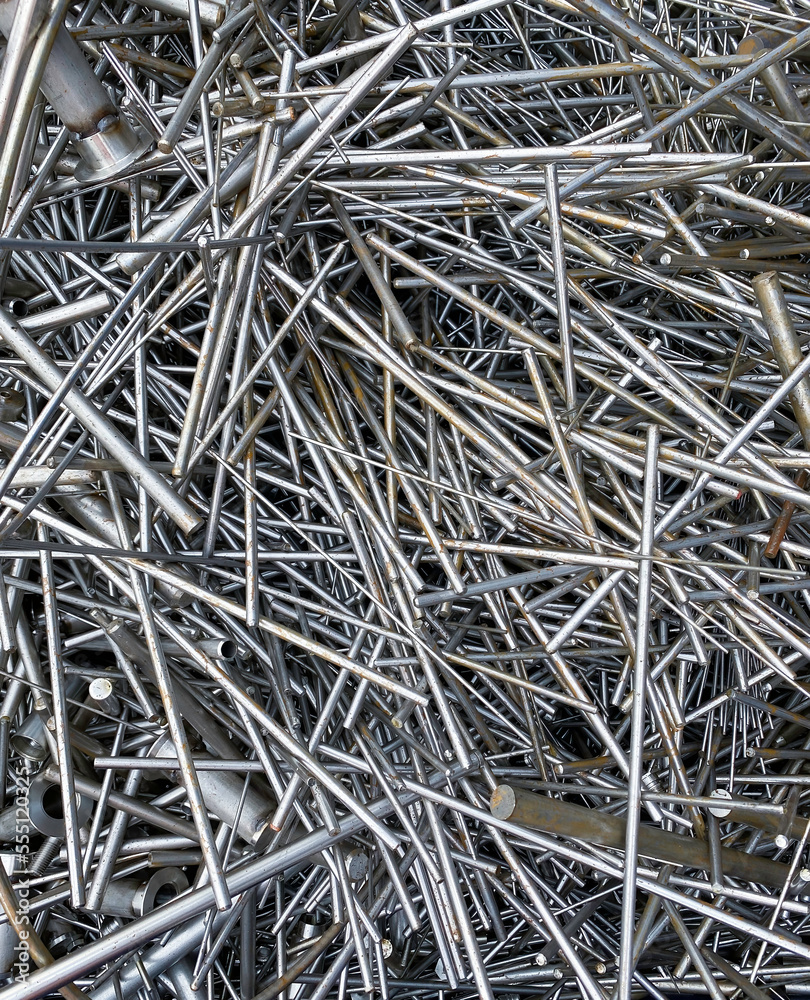 abstract heap of stainless steel rods and bars abstract heap of stainless steel rods and bars