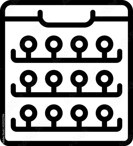 Home vertical farm icon outline vector. Future agriculture. Food system