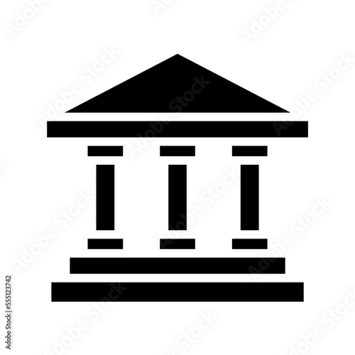 Icono de banco. Concepto de finanzas. Ilustración vectorial