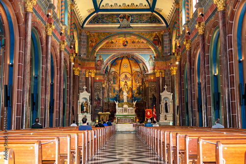 Interior of the Sanctuary of St. Joseph. City of Belo Horizonte. Minas Gerais state. Brazil. Santuário de São José
