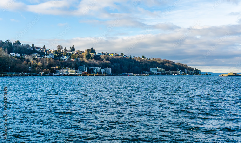 Naklejka premium Buildings At Alki Beach 2