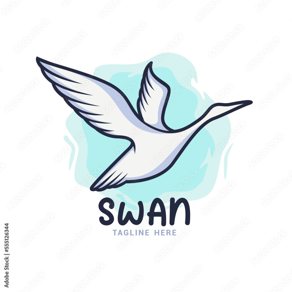 Swan Logo Design Vector Template Swan Logo Design Vector Template