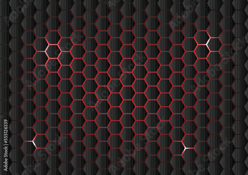 Abstract hive circuit technology background - Vector