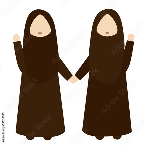 Muslim Twins Girls