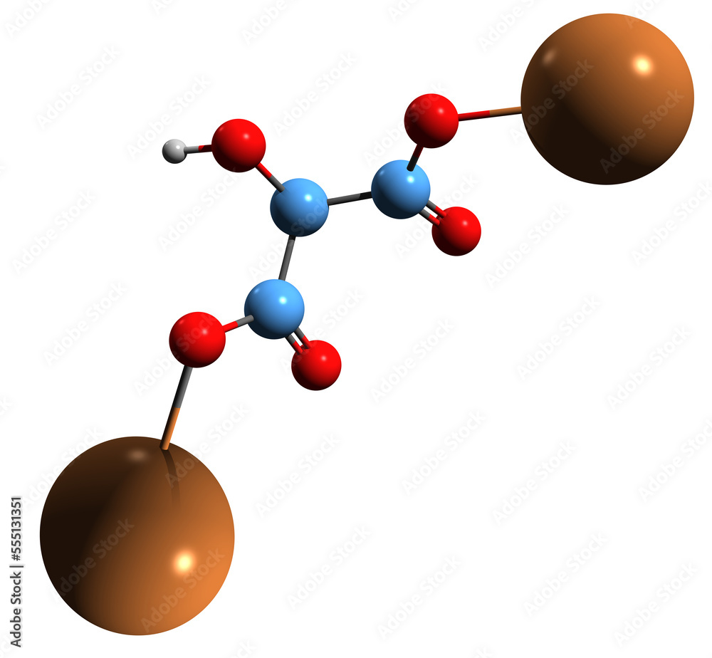 3d Image Of Potassium Malate Skeletal Formula Molecular Chemical Structure Of Dipotassium 7347