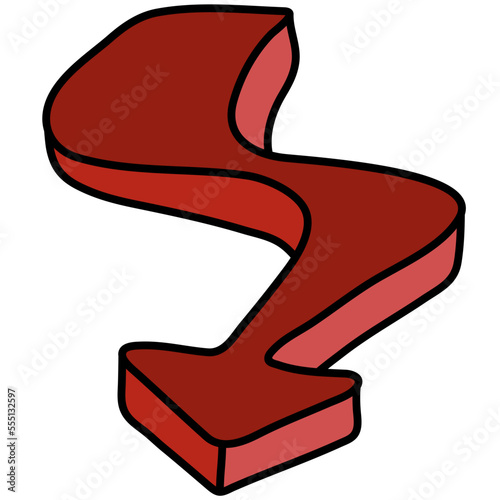 random filled outline icon