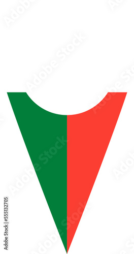 Madagascar Flag Location Symbol