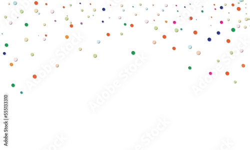  congratulatory background with colored confetti . Vector illustration