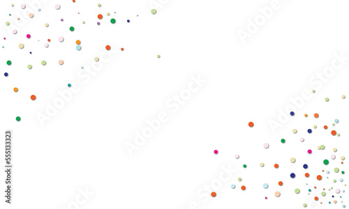  congratulatory background with colored confetti . Vector illustration