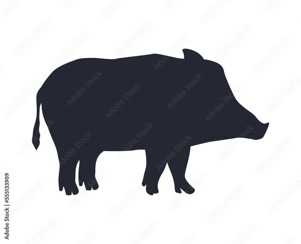 wild pig animal black silhouette wild pig animal black silhouette