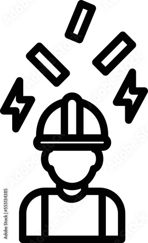 Injured Employee Vector Icon
