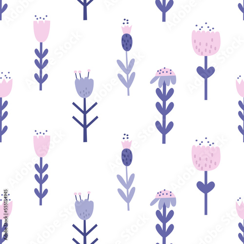 Easter seamless pattern. Spring pastel background. Cute children wrapping paper.Holiday vector illustrations. Floral Pastel pattern