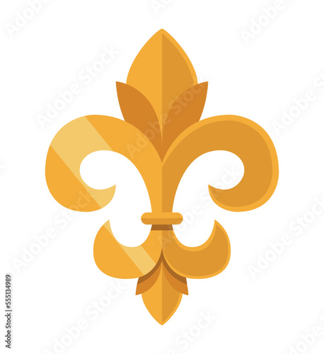 golden fleur de lys emblem