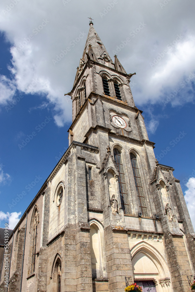 Tiffauges. Eglise Notre-Dame de l'Assomption, Vendée, Pays de la Loire