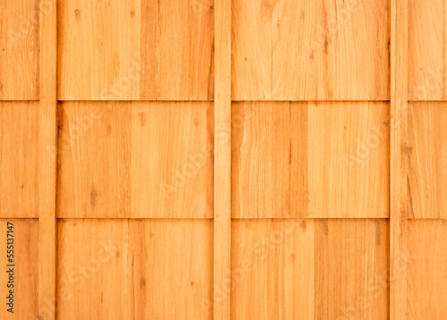 Wooden plank background arranged horizontally overlapped  pine board wall structure