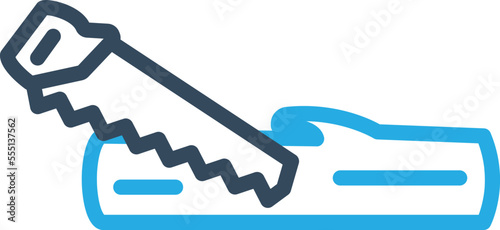   Wooden ax Vector Icon
