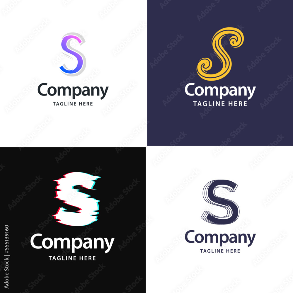 Letter S Big Logo Pack Design Creative Modern logos design for your business