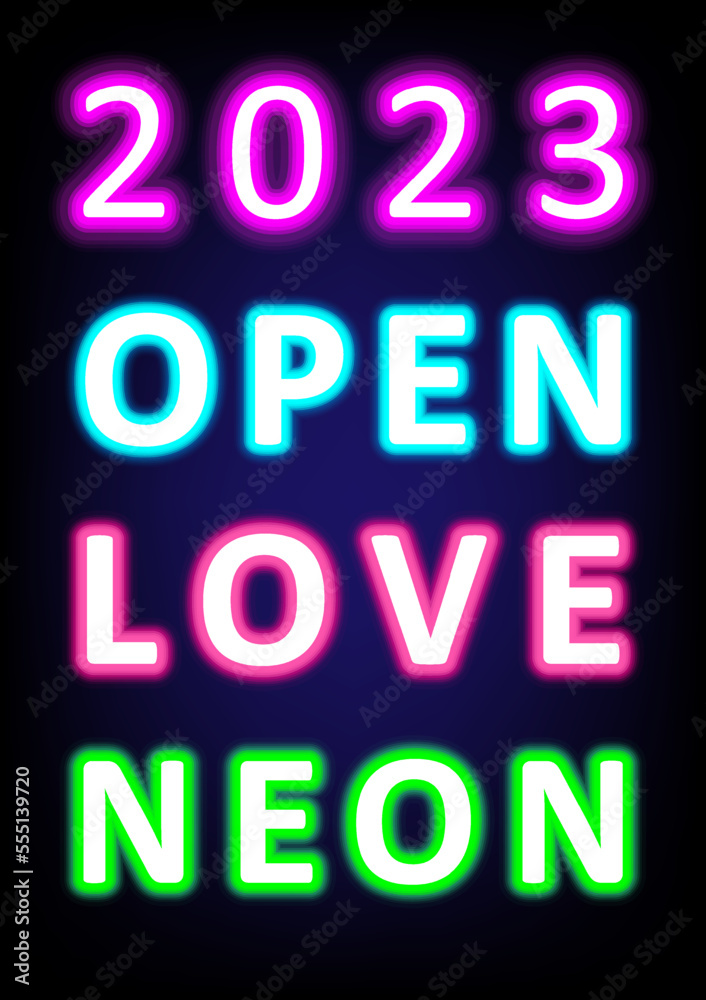Multiple letters and numbers
is a multicolored neon glowing bright layer,
vector,illustrator,blue gradient background