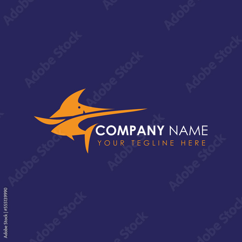 Sea Fish Abstract Logo Design