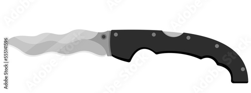 Jackknife. Cute jackknife isolated on white background. Vector illustration