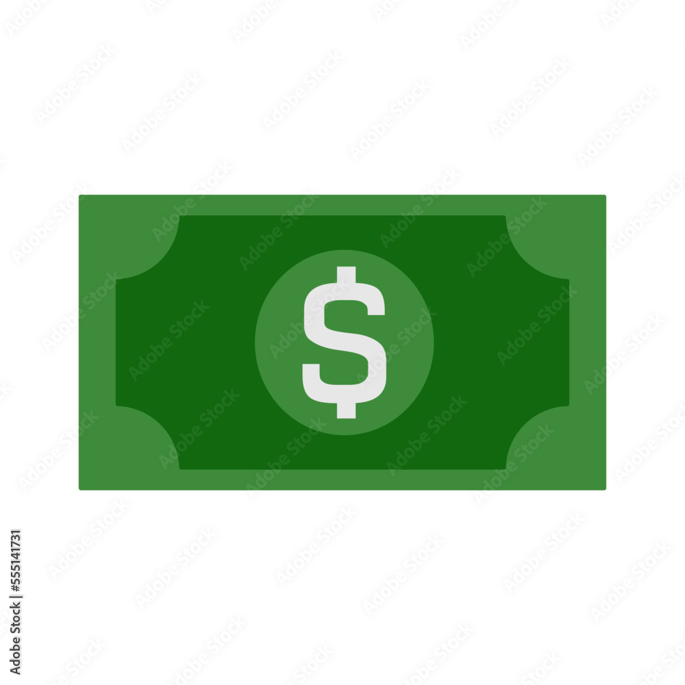 Dollar icon with white background Dollar icon with white background