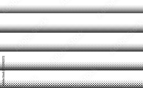 Halftone dots border. Halftone dotted frame.