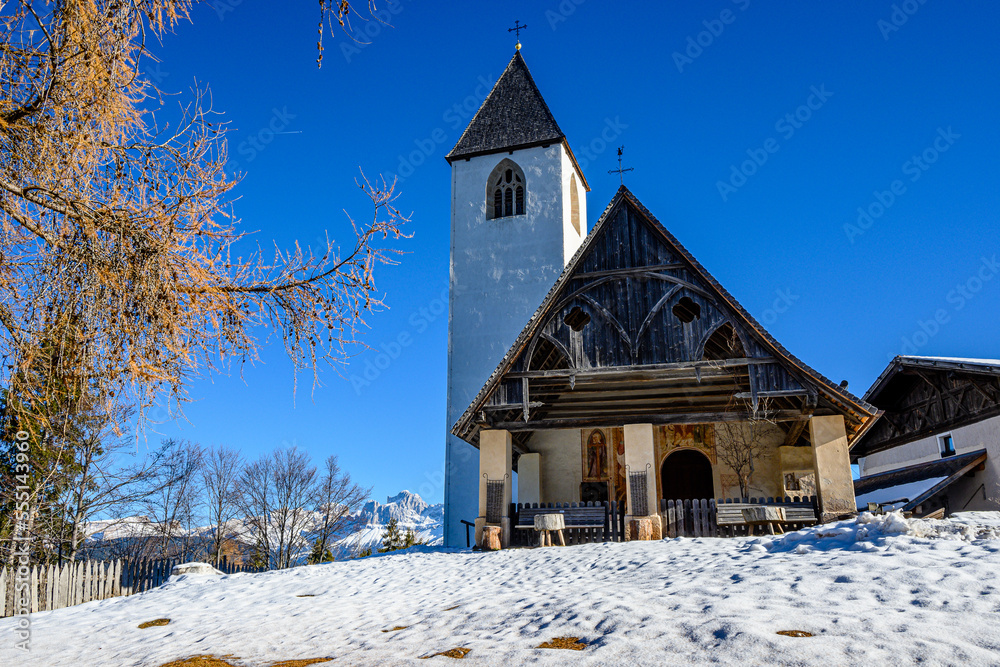 Chiesa di Sant'Elena,  St. Helena, Nuova Ponente, Dolomiti