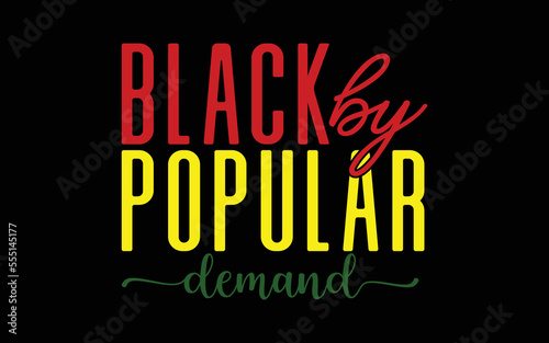 Black by popular demand svg