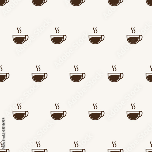 seamless pattern coffee cup for background  wall decoration  fabric motif  texture  wallpaper  gift wrapping 