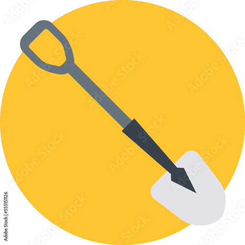 Construction shovel Vector Icon
