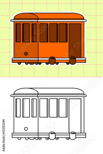 colouring page of all kind transportation