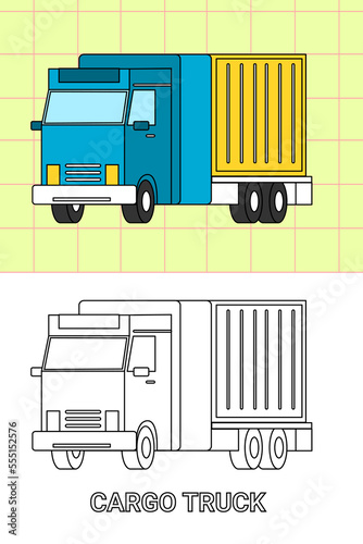 colouring page of all kind transportation