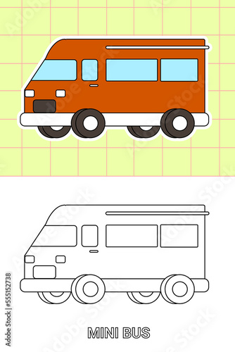 colouring page of all kind transportation