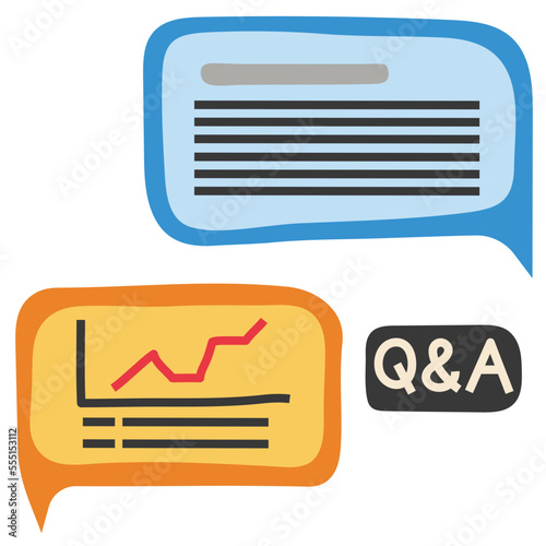 Q&A flat icon