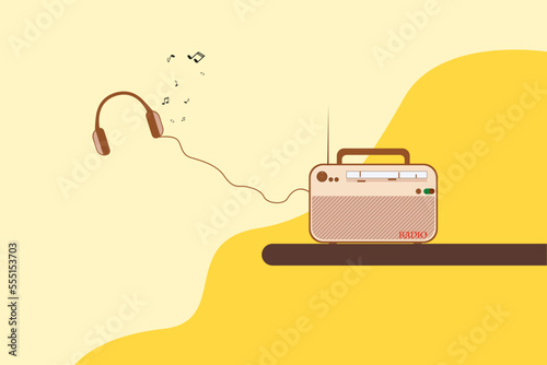 world radio day creative design. international radio day creative design.radio day creative design. vector,radio day template,vector design. Vector illustration