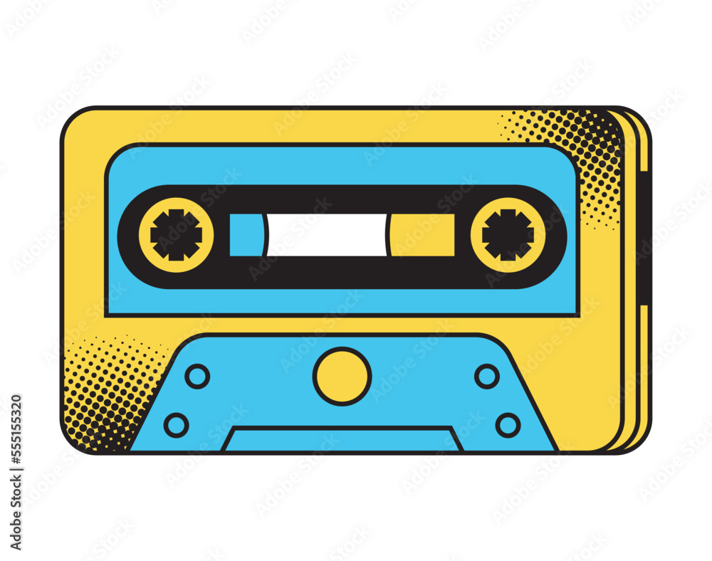 Obraz premium cassette pop art style