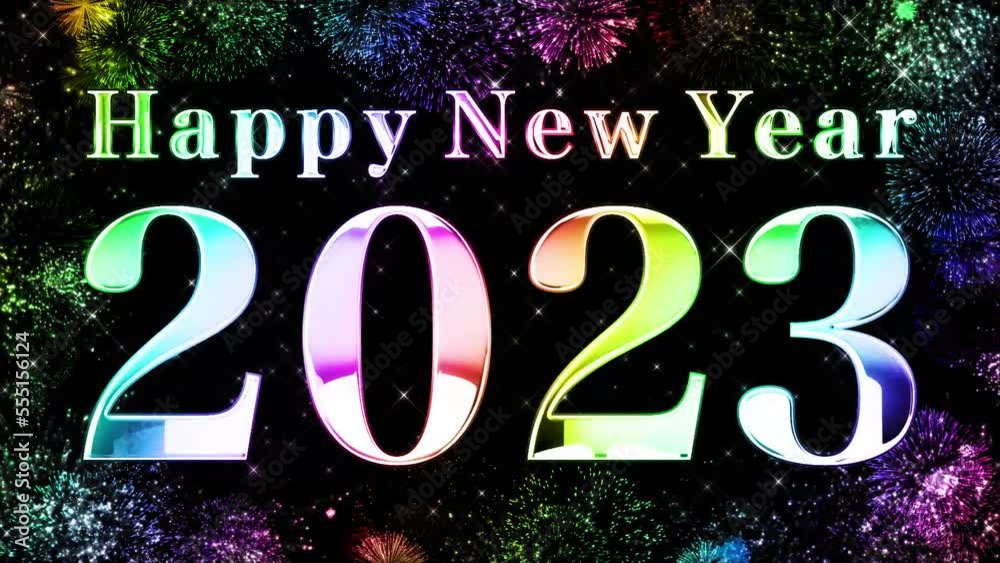 2023 Happy New Year loop material