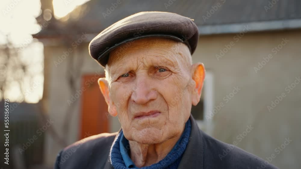 Sadness and loneliness in old age: a portrait of an old grandfather Sadness and loneliness in old age: a portrait of an old grandfather