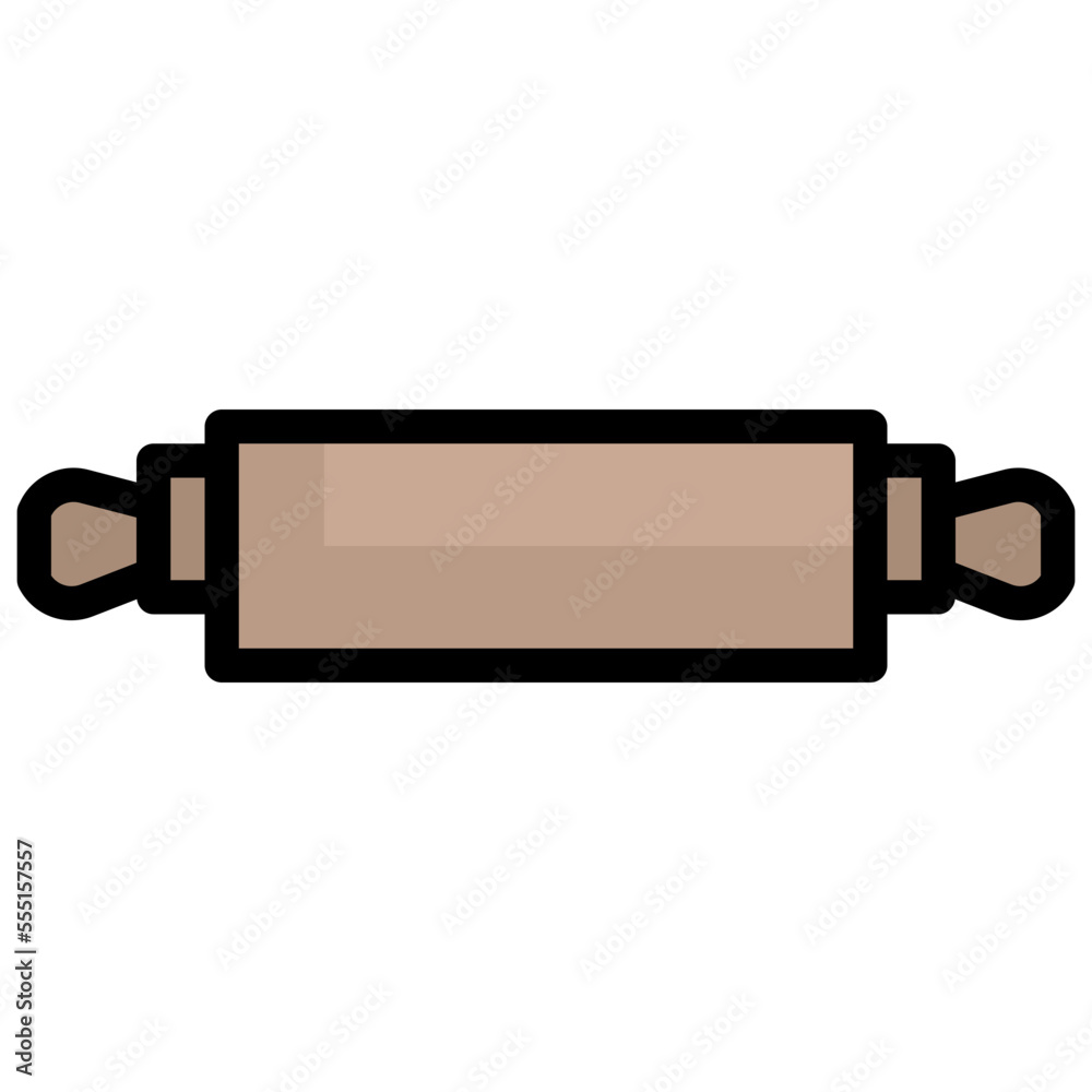 ROLLING PIN filled outline icon ROLLING PIN filled outline icon
