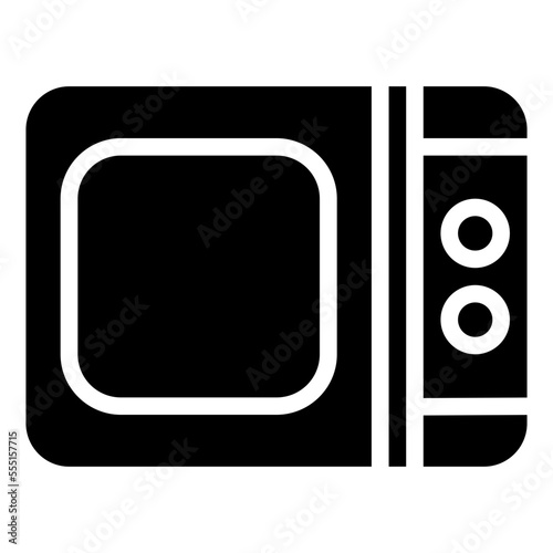 microwave oven glyph icon