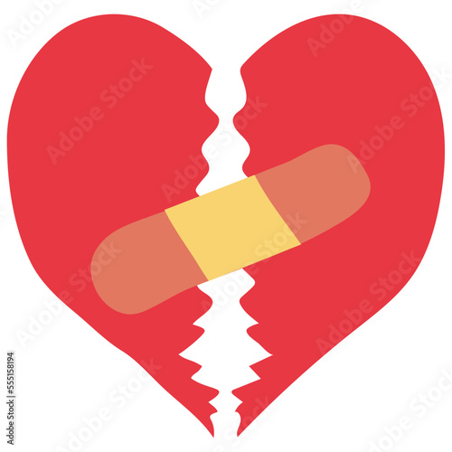 heartbreak flat icon