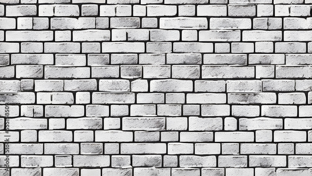 Obraz premium 白いレンガ壁の背景 テクスチャ