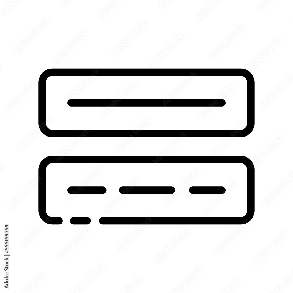 Server line icon. Remotely, access, data, cloud, storage, security, system, devices, gadgets, internet, download, upload. Information concept. Vector black line icon on a white background Server line icon. Remotely, access, data, cloud, storage, security, system, devices, gadgets, internet, download, upload. Information concept. Vector black line icon on a white background