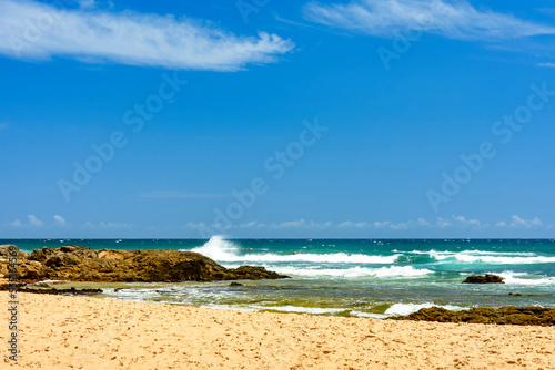 Itapua beach  one of the most beautiful and well-known landscapes in the city of Salvador in Bahia